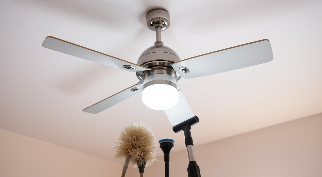 como limpar ventilador de teto sem fazer sujeira