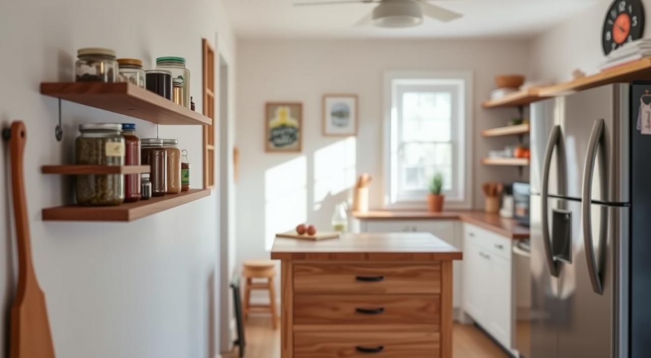 como organizar a cozinha pequena com pouco dinheiro