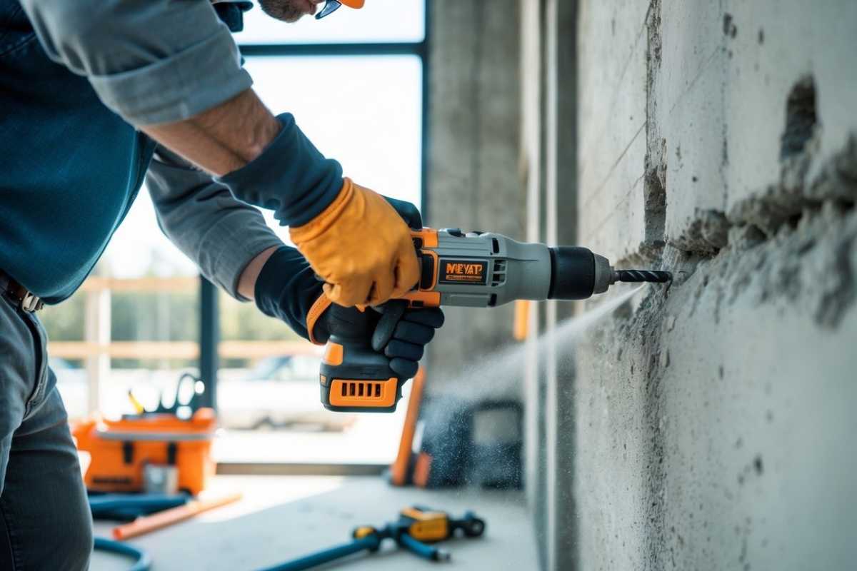 Furadeira de impacto: como perfurar concreto e paredes com segurança